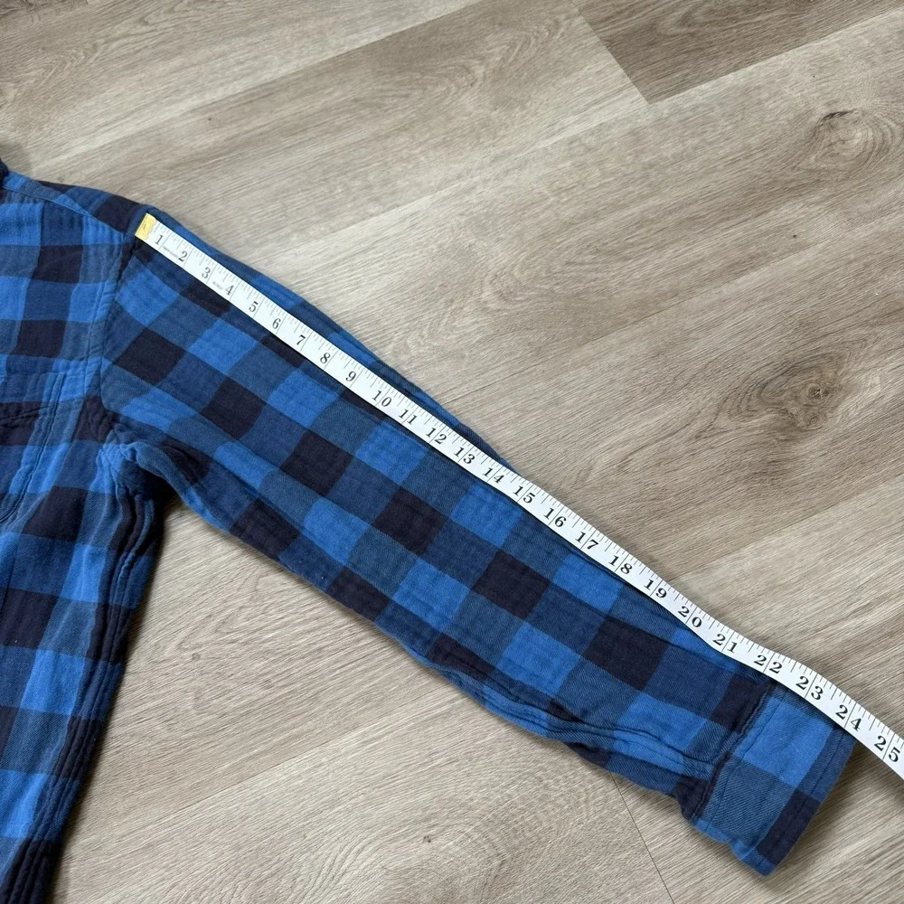 Polo Ralph Lauren Classic Fit Plaid Double Face Shirt Blue Buffalo Flannel Men L